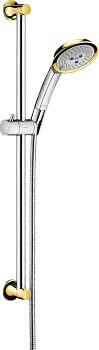 Душевой гарнитур Hansgrohe Raindance Classic, хром/золото (27843090)