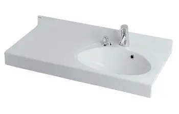 Раковина AQUATON Отель1000, белая (1A70083NOT01R) Раковина AQUATON Отель1000, белая (1A70083NOT01R)