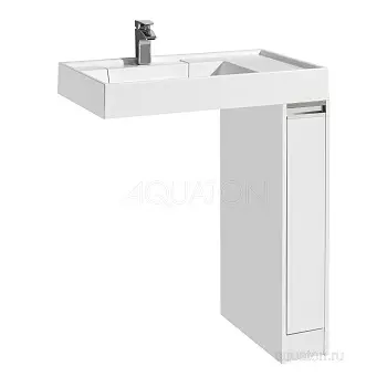 Тумба под стиральную машину AQUATON Лондри 20  (Раковина Рейн 80 белая)