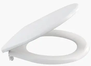 Крышка-сиденье для унитаза Duroplast Alca plast, дюропласт, крепление металл, белый (A601)