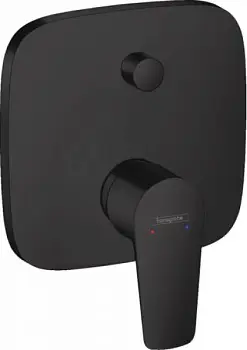 Смеситель для ванны, однорычажный, СМ, со встроенной защитной комбинацией, матовый черный  Talis E  71474670