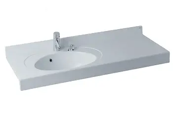 Раковина - столешница AQUATON Отель1200, белая (1A70093NOT01L) Раковина - столешница AQUATON Отель1200, белая (1A70093NOT01L)