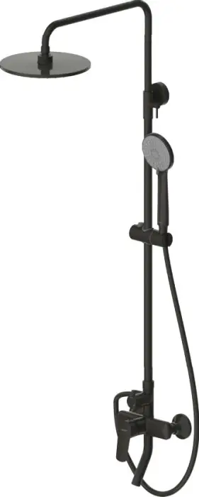 Душевая колонна Bravat Rhein матовый черный (F6429564BW-A-ENG)